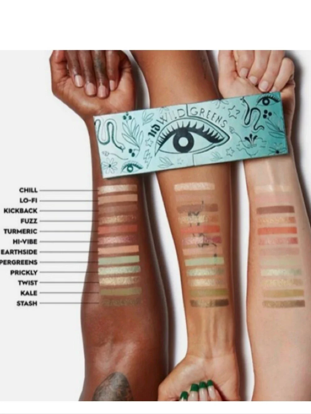 Urban Decay Wild Greens Eyeshadow Palette - Green/Turquoise Shades